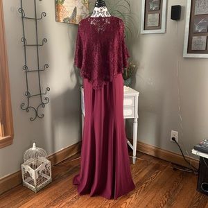 Decode 1.8 Cape Sleeve Long Dress Women’s size 12